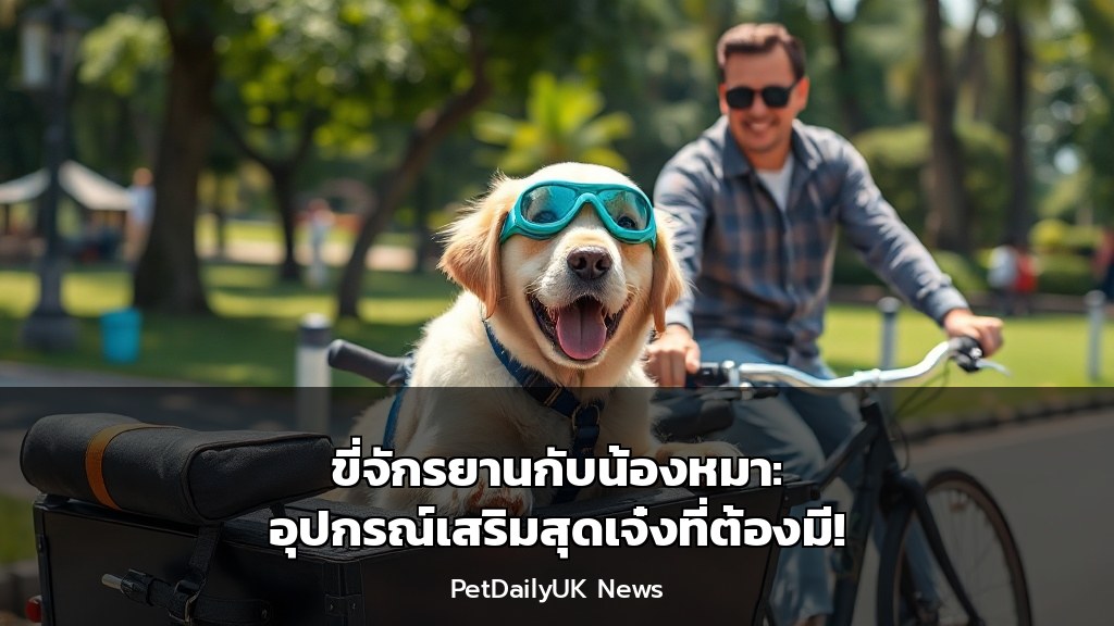 ขี่จักรยานกับน้องหมา: อุปกรณ์เสริมสุดเจ๋งที่ต้องมี!