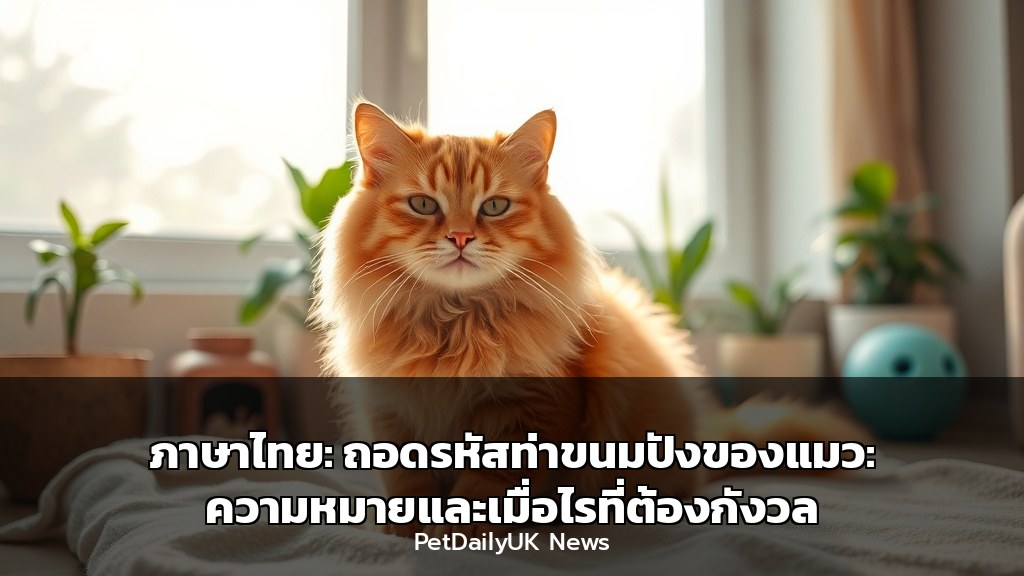 ภาษาไทย: ถอดรหัสท่าขนมปังของแมว: ความหมายและเมื่อไรที่ต้องกังวล