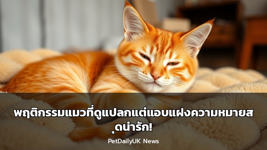 พฤติกรรมแมวที่ดูแปลกแต่แอบแฝงความหมายสุดน่ารัก!