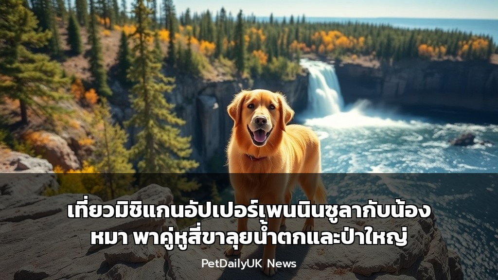 เที่ยวมิชิแกนอัปเปอร์เพนนินซูลากับน้องหมา พาคู่หูสี่ขาลุยน้ำตกและป่าใหญ่