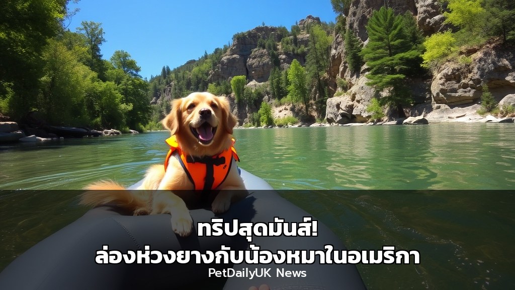 ทริปสุดมันส์! ล่องห่วงยางกับน้องหมาในอเมริกา
